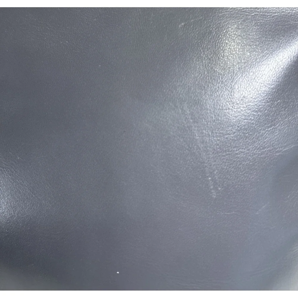 Vintage‎ Anne Klein for Calderon Gray Genuine Leather Purse Clutch Crossbody